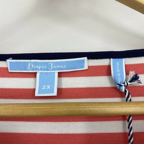 Draper James Dress Stripe Ponte A Line - Picture 3 of 8